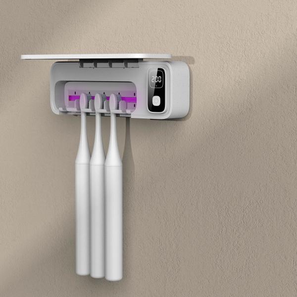 Quality 2000mah Battery UV Toothbrush Sanitizer Case With 5 Toothbrush Positions for sale