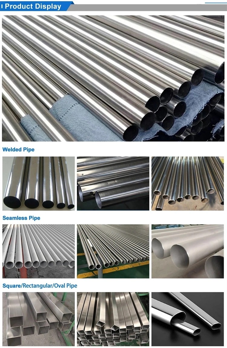 TP304 TP316 Welded Plain-end Tube Round Pickled Pipe Seamless Stainless Steel Pipe