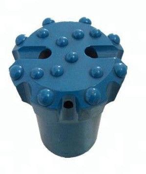 T45 T51 Diameter Threaded Button Bits Ballistic Button Shape For Hydraulic