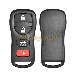 China Nissan 4 Buttons Smart Key Shell with Emergency Key Insert wholesale