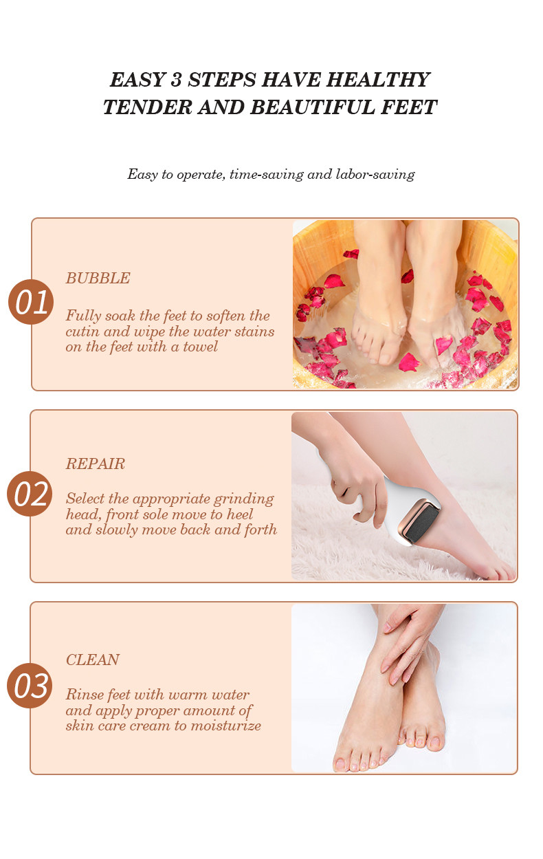 Wholesale Homeuse Automatic Foot Skin Care Electric Foot Scrubber Dead Skin Remover Foot Callus Remover