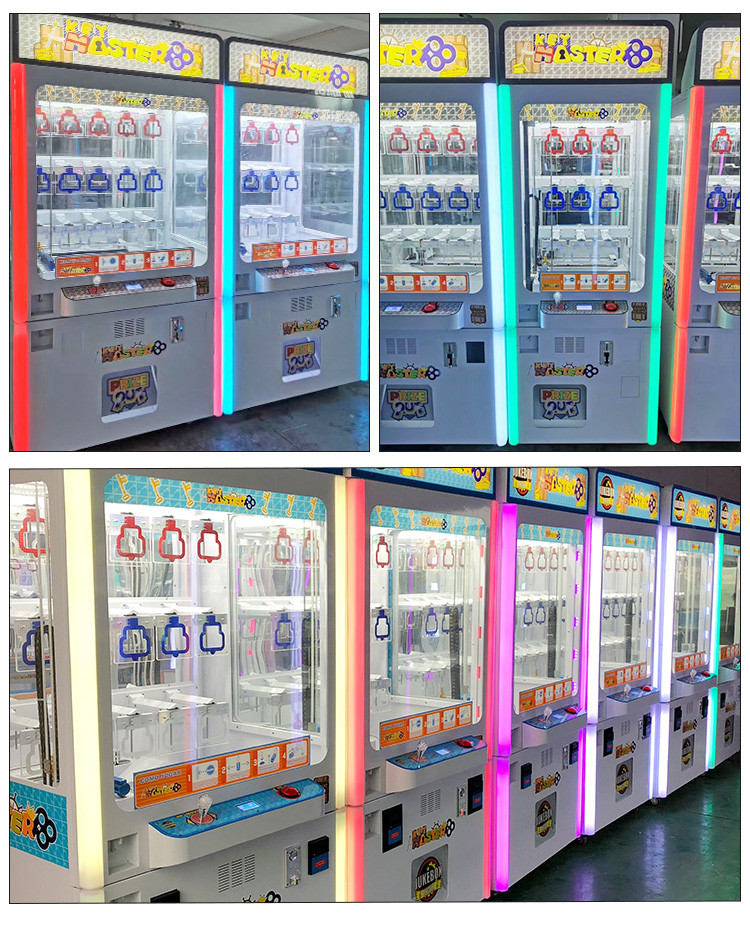 Coin Operated Key Master Game Golden Key Prize Vending Game Machine With Bill Acceptor