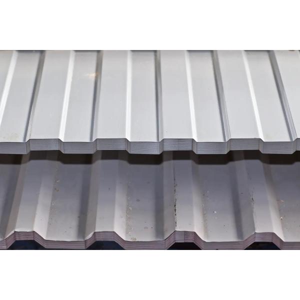 Trapezoidal Galvalume Corrugated Metal Roof Panels 0.45mm TCT