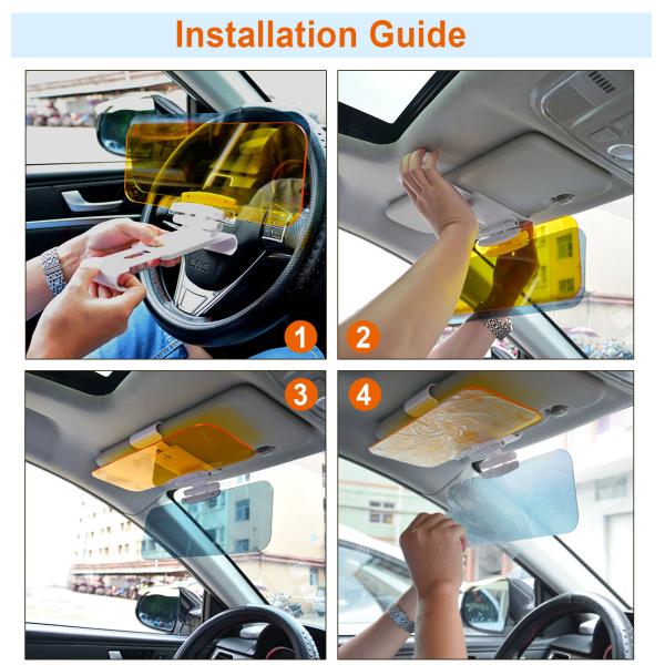 Anti UV Car Sun Visor Windshield Sun Shade HD Visor Day Night Eye Protector