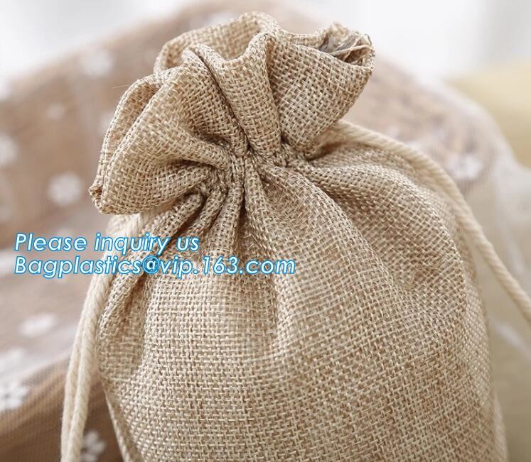 JUTE STORAGE BASKET WITH COTTON ROPE HANDLES,Burlap fabric jute toy storage basket for home storage organization bagease