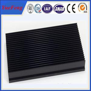 China aluminium 6063 t5 heat sink with punching, OEM aluminium black anodized heat sink wholesale
