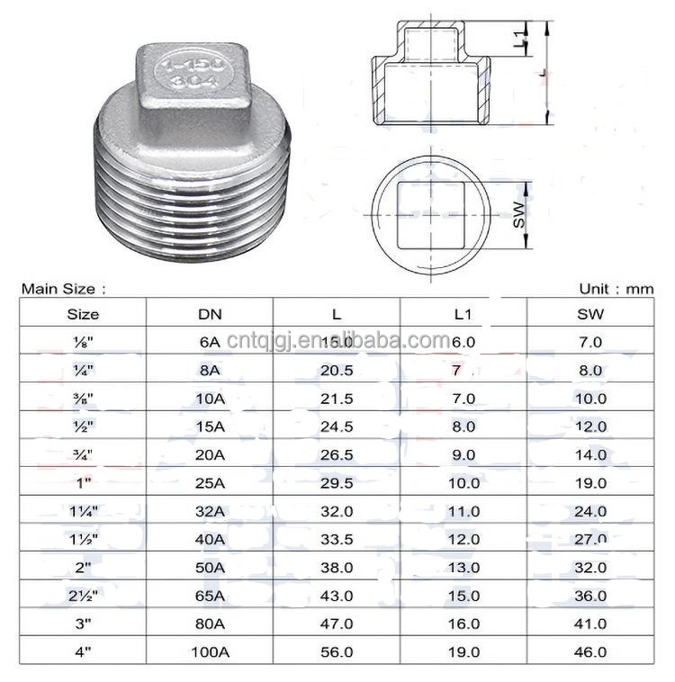304 316 Female BSP/NPT 3-Way Y Type Equal Tee Stainless Steel Pipe Fitting with Casting and Customized Support OEM Durable
