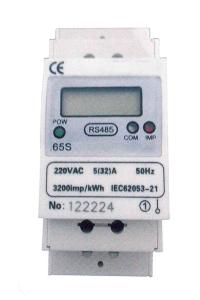 China RS485 Single Phase Din Rail KWH Meter LCD Display for AMR System Active Energy wholesale