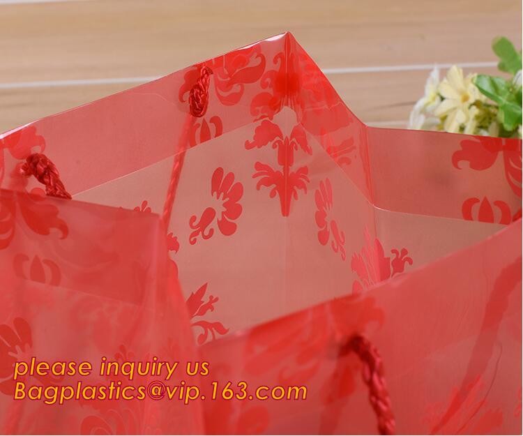 Promotional customized high quality soft loop plastic cloth bag,manufacturer custom soft loop handle polyethylene PE pla