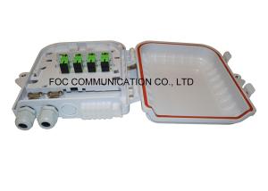 China Fiber Terminal Box 12 Core ABS Plastic To Load PLC 1:8 Steel Tube Type Splitter wholesale
