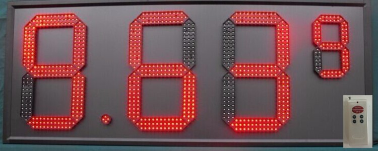 24 inch big 7 segment display red color led module
