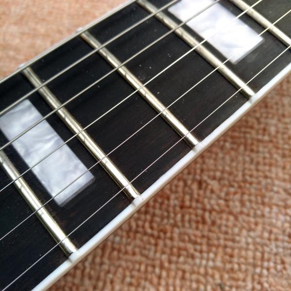 LP Custom Shop Black Color Electric Guitar EBONY Fretboard Binding frets Golden Hardware