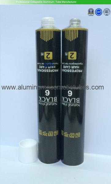 Quality Soft Empty Aluminum Cosmetic Tubes 60ml Custom Logo For Toothpaste / Hair Color Cream for sale