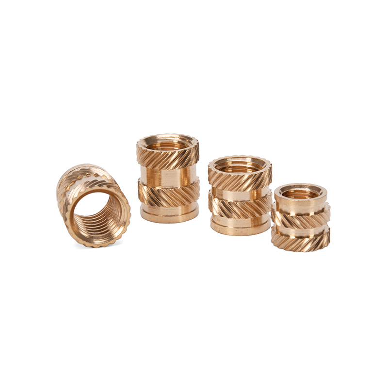 Steel Brass Galvanized Grooved Female Thread Copper Stud Hot Melt Twill Knurled Insert Nut for Plastic Housing 1/4 3/8 5/16