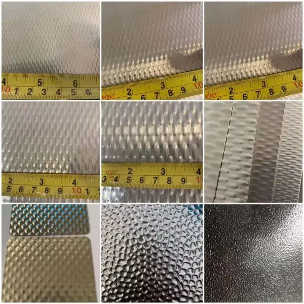 304 Stainless Steel Cold Rolled Embossed Press Plate with Polished Surface for Melamine Faced Chipboard
