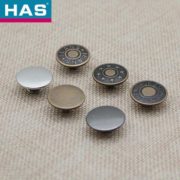 Quality 17mm Brass Snap Buttons Round Metal Rivet Buttons Customized for sale