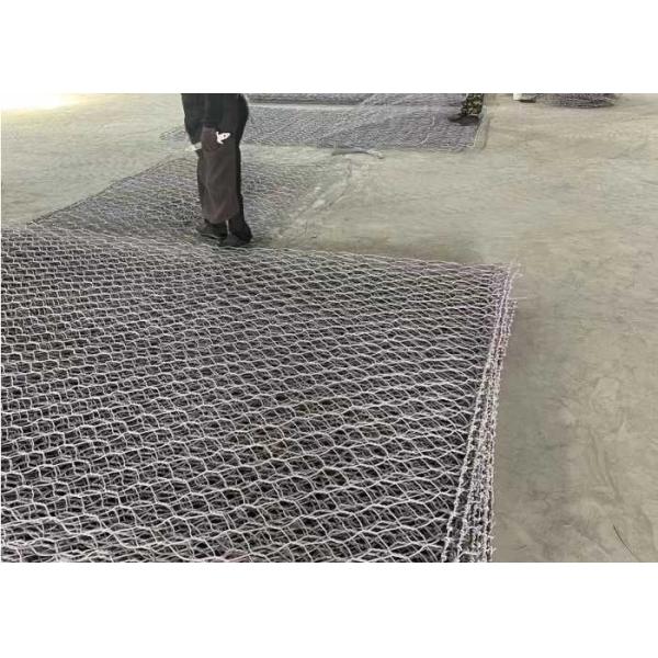380-550N/mm2 Tensile Strength Hexagonal Galvanized Gabion Mesh For Erosion Control