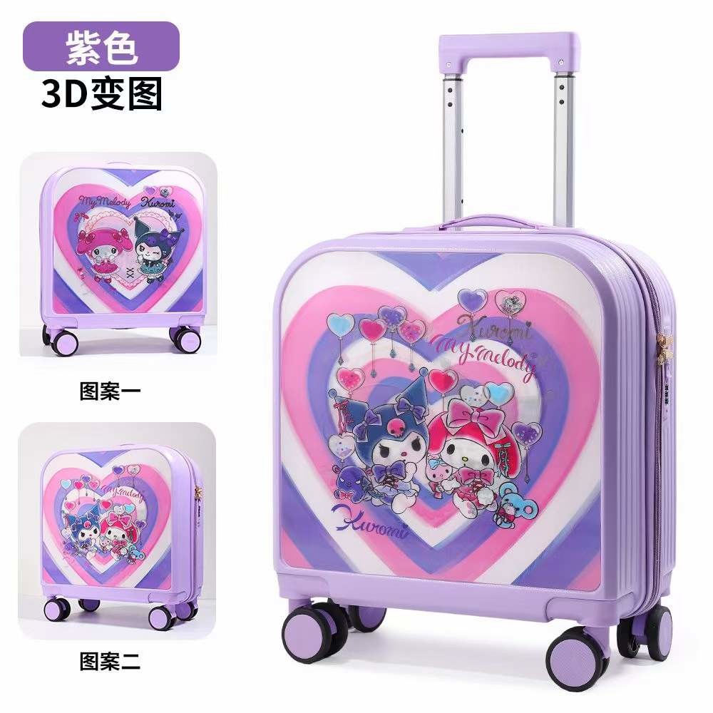 Light Weight ABS Smart Luggage Cartoon Travelling Suitcase With Customized Logo Trolley Case