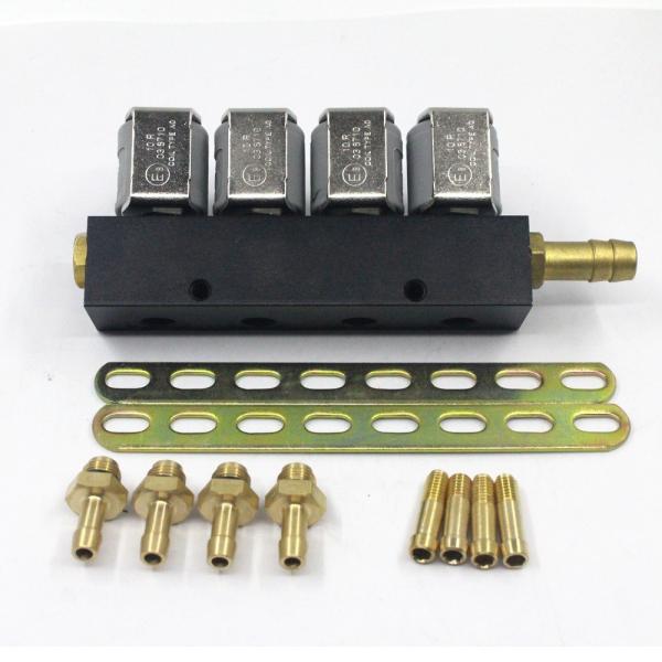 Quality LIG1S 3 Ohm LPG Gas Injectors 4 Cylinder Natural Gas Injector Rail ISO9001 for sale