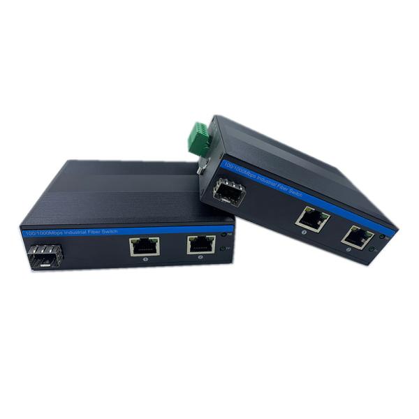 Quality Hardened Network Switch 10/100Mbps Fiber Fast Ethernet Unmanaged IP40 DC12V DC24V for sale