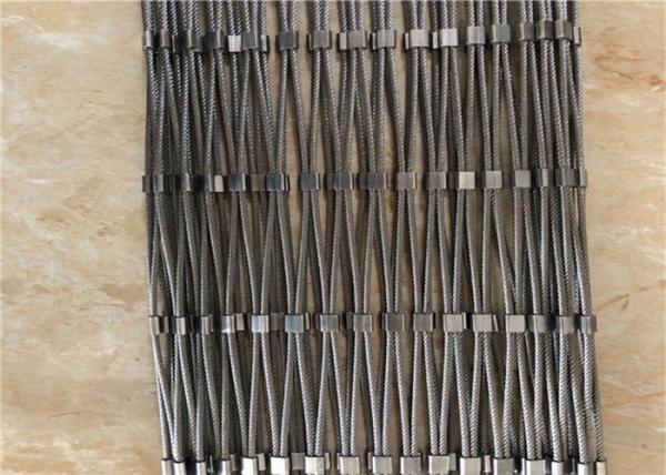 Quality 316l Stainless Steel Wire Rope Mesh Decorative And Animal Zoo Protective Fence for sale