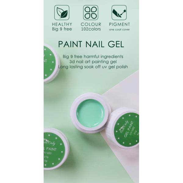 Professional Non-Toxic Gel Nail Polish for Salon Easy Soak Off Custom Glitter Painting and Arylic Material