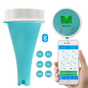 Multi-Parameter Digital Water Analyzer pH/EC/TDS/CL/ORP/Temp Meter Smart 6-in-1 water quality tester for Swimming Pool