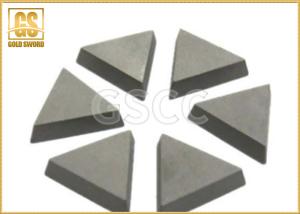 China Hardness Tungsten Carbide Brazed Tips , Carbide Cutting Tips YG3 YG6X Grade on sale