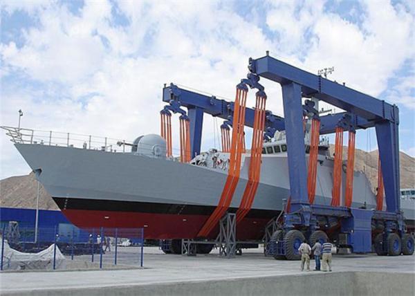 Quality A5 A8 Wharf Dock Traveling Wheels Boat Hoist Crane Remote Control for sale