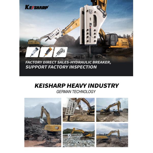 CE Certified Impact Hydraulic Top Breaker Rock Drill Attachment For Crushing Rock