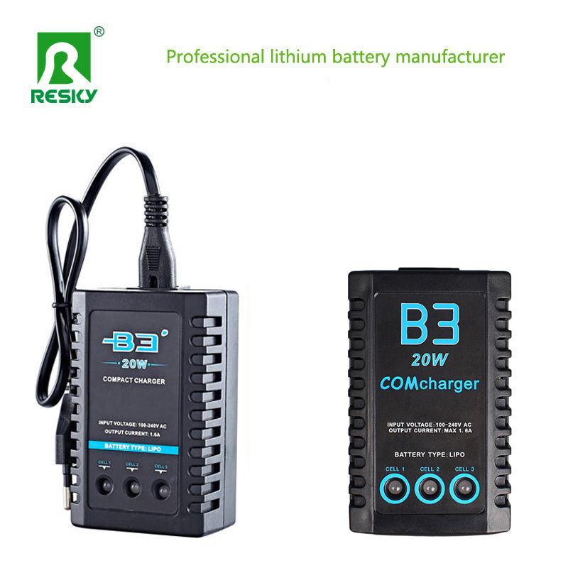 B3 20W Balance Rechargeable Lipo Battery Charger For 2s 3s 7.4V 11.1V RC Car Airplane Batteries