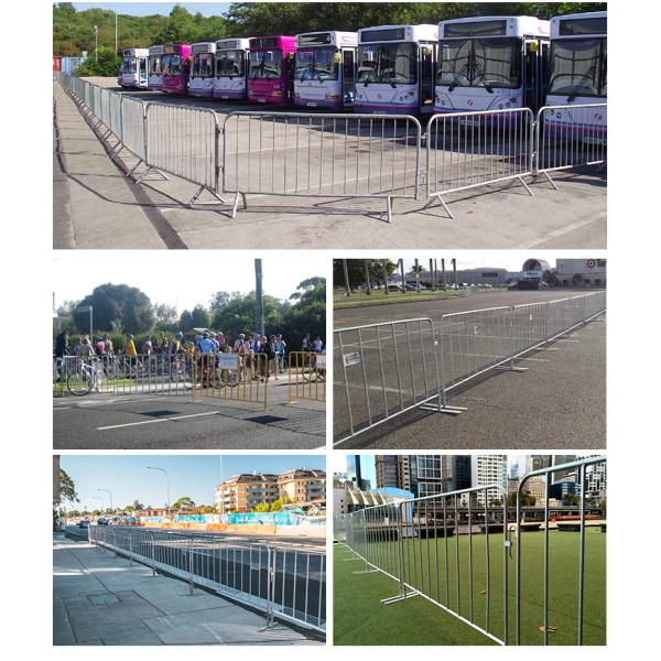 1.22meterx2.0meter crowd control barriers bridge base