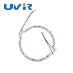 3D Shape Infrared Heating Element Tube Clear Quartz Halogen Tube For Heating Equipment Components