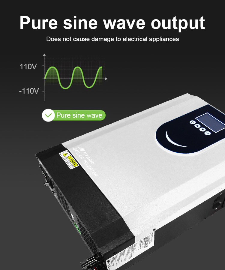 10Kw Solar Inverter On Off Grid Hybrid Solar Hybrid Inverter 3 Phase 8Kw 10Kw Home Use Solar Hybrid Inverter Battery Pack Bms