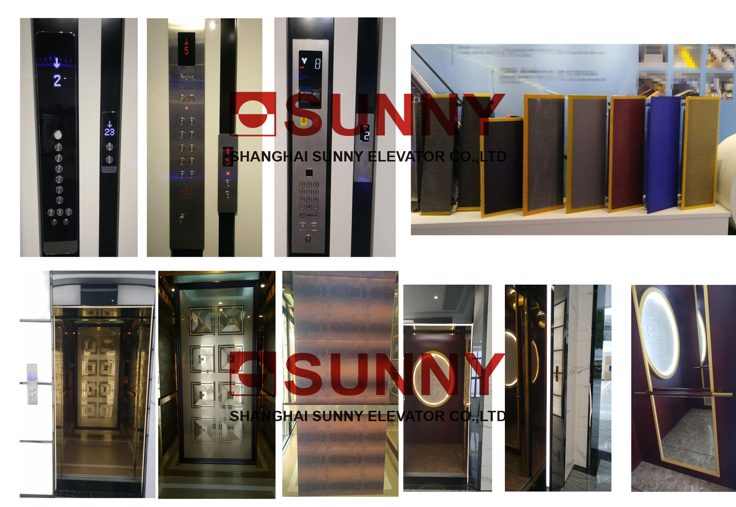 Panorama Elevator Car Design , Machine Elevator Parts With Frame