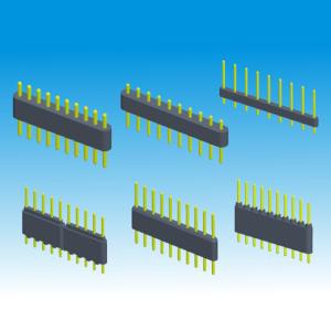 China 0.8*1.2mm Straight Dual Row Header Connector , Right Angle Smt Pin Header wholesale