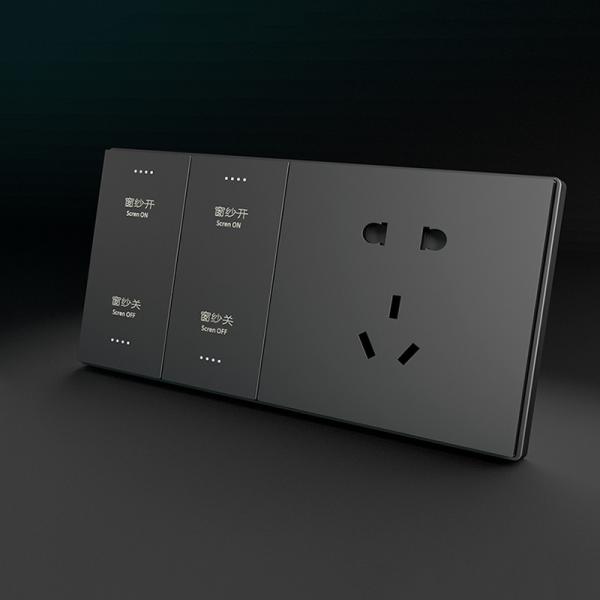 Quality Black Wifi Connected Light Switch 220V Smart Switch For Led Lights for sale
