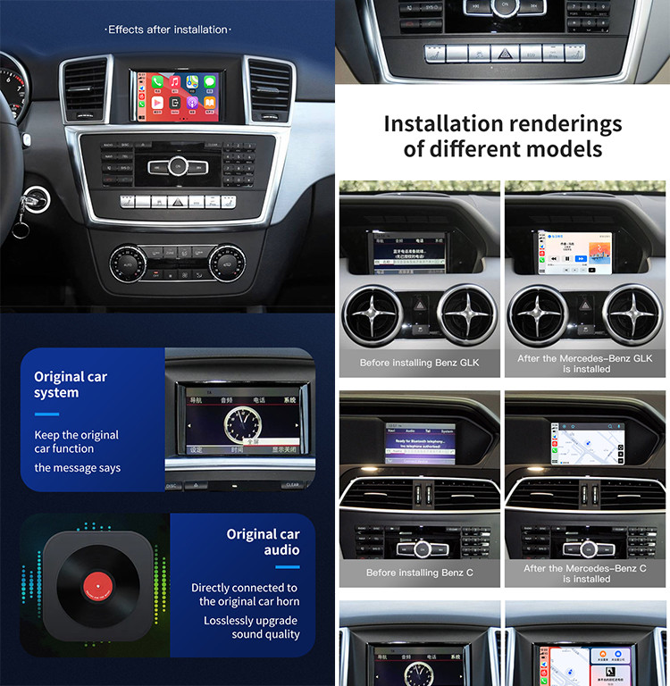 Mercedes Benz Car Video Interface With BECKER Navigation System