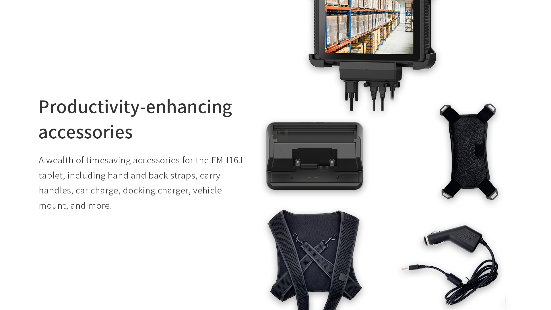 4G 3G WiFi USB Interface NFC Real Handheld Rugged PC Tablet With Strap Charging Rack