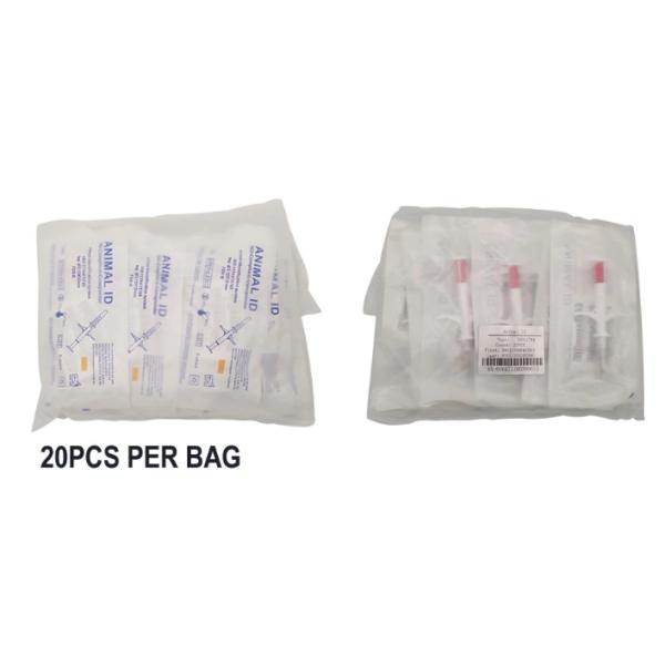 Dog RFID ISO Transponder Microchip , Pet Tracking Microchip ICAR Number