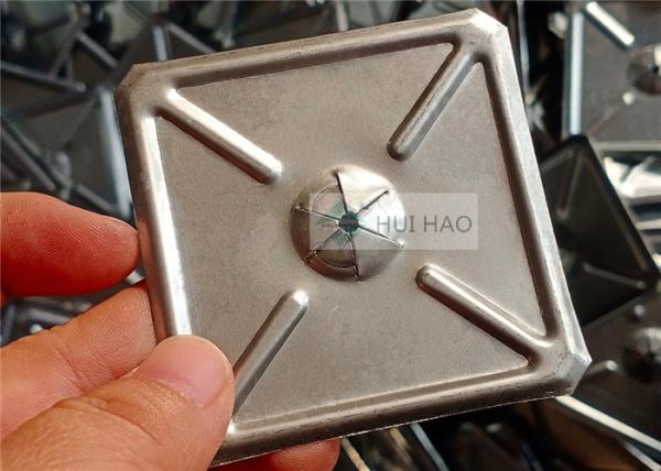 Quality 2-1/2" Square Self Locking Washers Stainless Steel Material Used To Fasten Insulation Material for sale