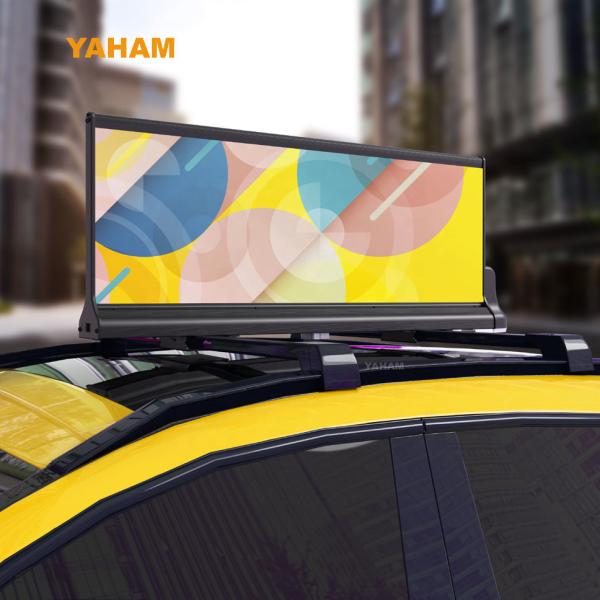 Remote Control Taxi Top LED Screen Double Sided Waterproof Full Color Car Roof