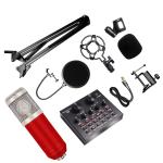 2.5m 1200mah Audio Technica Sound Card , Mixer V8 Audio Usb Live Sound Card