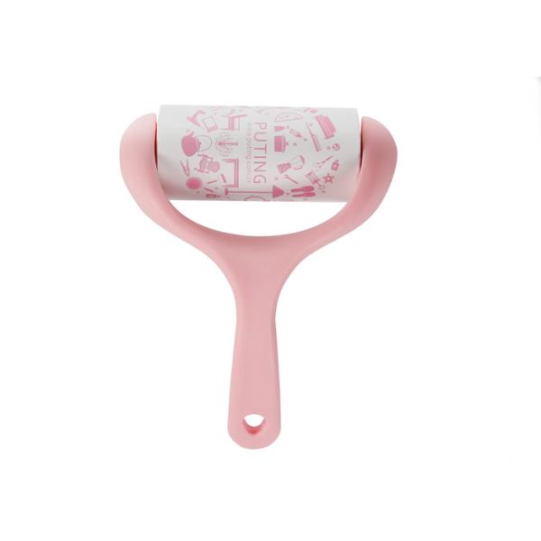 Puting reusable sticky roller dust pet hair remove cleaning washable lint carpet clothes brush bow mini