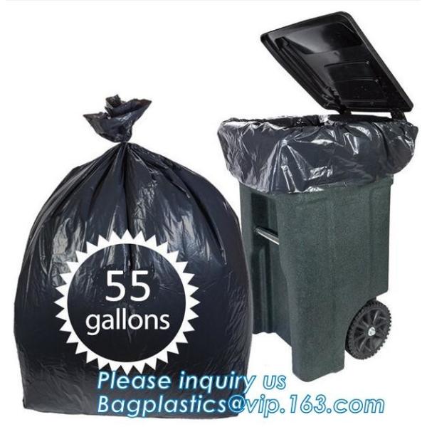 Tall Kitchen Drawstring Trash Bags,Reusable Trash Diaper Bag,gallon black drawstring, durable bin liners 1.2 mil, unscen