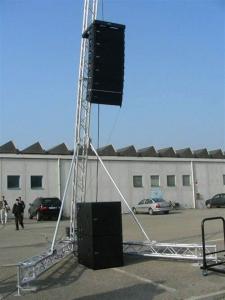 China Single A Dj Speaker Stands Tower Aluminum 1.1T Loading 12M Height Spigot Truss on sale
