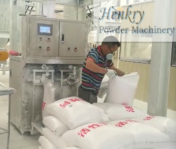 Automatic Double Outlet Bag Packing Machine , Powder Packaging Systems