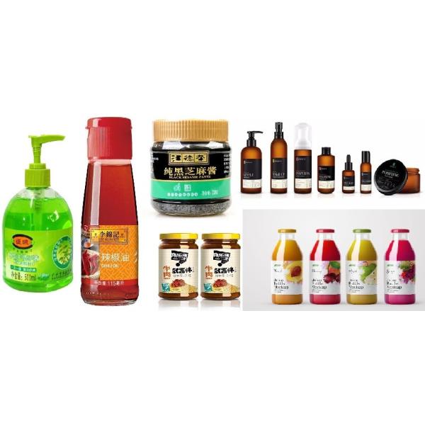 YM520 1200W Automatic Labeling Machine For Fruit Glass Bottle Food Can