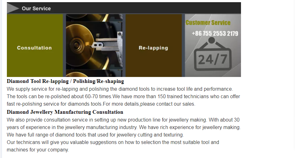 ISO Standard Natural Diamond Lathe Tools Insert