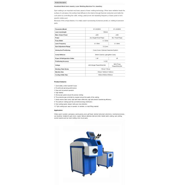Pulsed Mode 100w 200w Jewelry Welding Machine for Gold Silver Copper Ss Yag 200w Sopt Welding Machine Product 2020